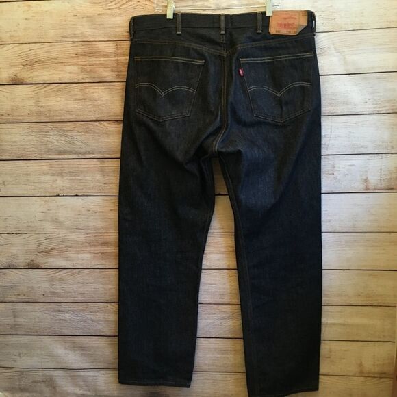 NEW WITHOUT‎ TAGS LEVIS 501 BUTTON FLY JEANS 40X32 - Picture 4 of 7